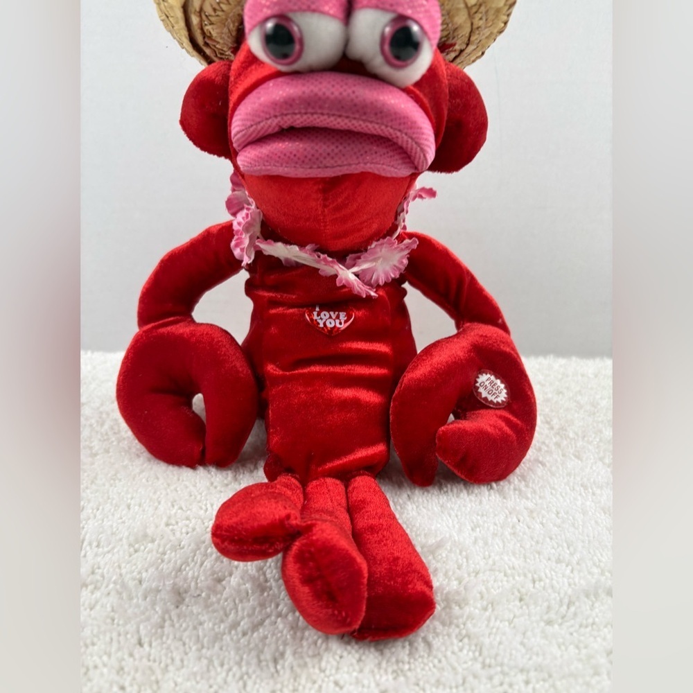 Vintage Dan Dee Collectors Choice Singing Animated Lobster Plush - Picture 5 of 8